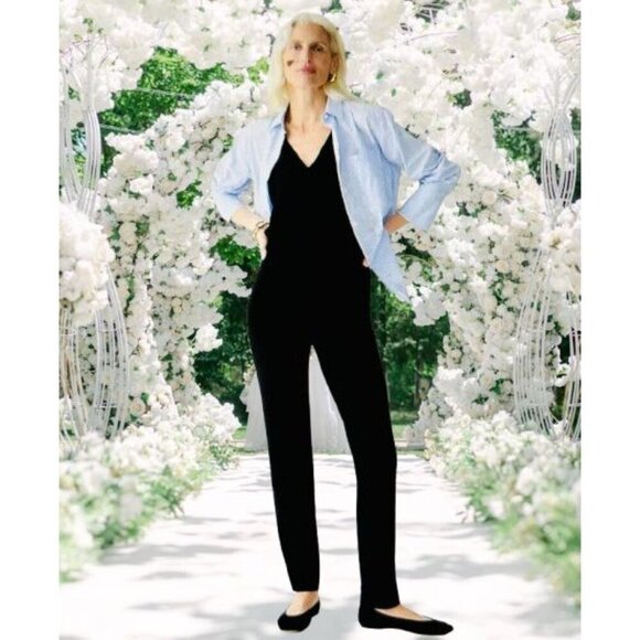 High-rise Cameron pant in four-season stretch black Size 8 - Picture 1 of 11